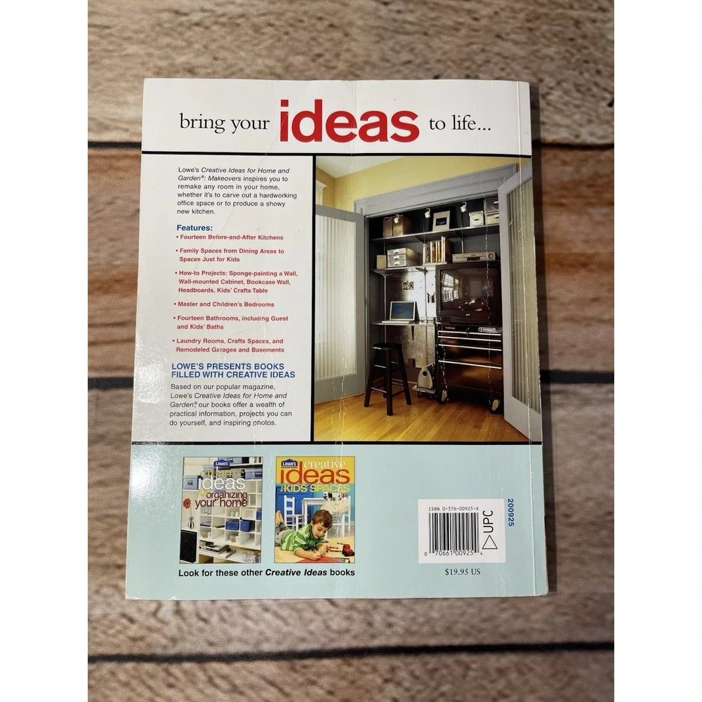 LOWE'S CREATIVE IDEAS FOR HOME AND GARDEN MAKEOVERS By Sunset Publishing *VG+*‎